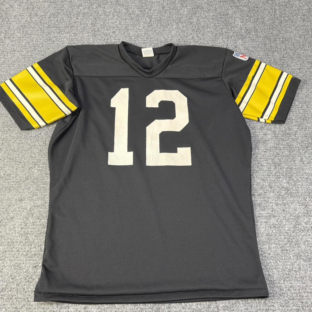 Vintage Pittsburgh Steelers Jersey Mens Large Terry Bradshaw Rawlings 12 70s